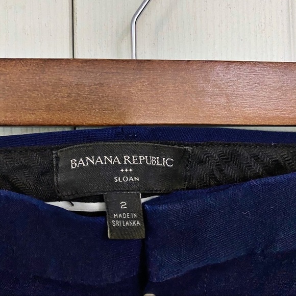 Banana Republic Sloan Fit Deep Blue Trouser Pants - Picture 3 of 8